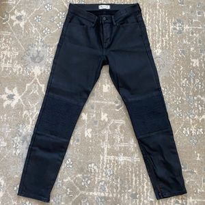 Madewell biker black denim